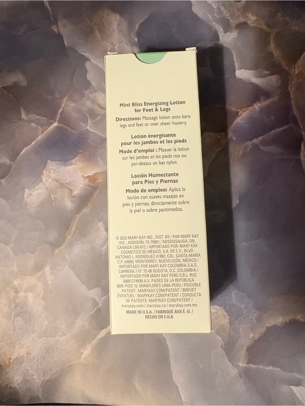 Mary Kay Mint Bliss Energizing Foot & Leg Lotion 3 oz NIB - Picture 3 of 4